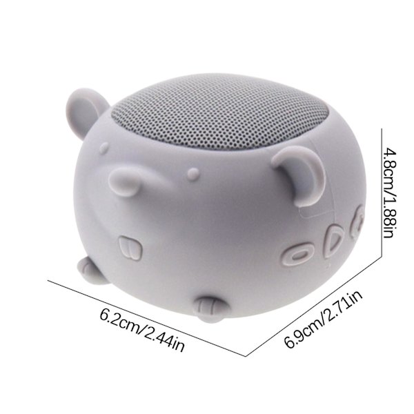 Suloinen lemmikkihiirimuotoinen Bluetooth-kaiutin, kannettava minikokoinen langaton kaiutin, sopii perheen ulkoiluun
