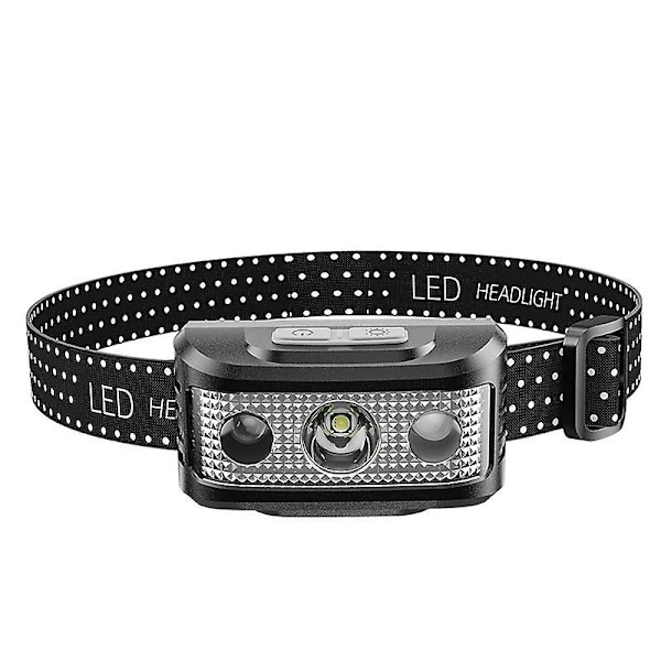 Led-kalastusvalaisin, anturiotsalamppu, minikokoinen taskulamppu, induktio-otsalamppu, tunnistava otsalamppu, induktio-otsavalo, superkirkas, retkeilytaskulamppu, usb