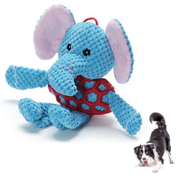 Mjuk hund leksak, interaktiv plysch hund leksaker för tristess, söt pip hund tugga leksaker för valp, liten, medelstor, stor ras