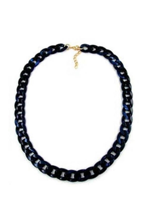 Halsband Pansarlänk Blå 60cm - Gl05856