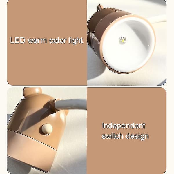 Kd201 hængende hals LED-lys, stil: Kat (pink+lilla)