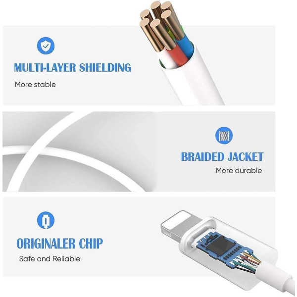 2st Lämplig för Iphone hörlursuttag Adapter Lightning till 3,5 mm hörlursljudadapter