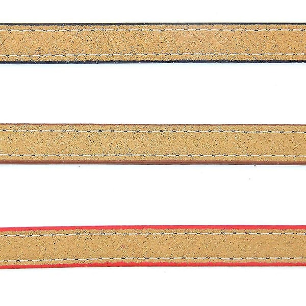 Læderhalsbånd til katte og hvalpe, justerbar 20cm-27cm cm - Brun