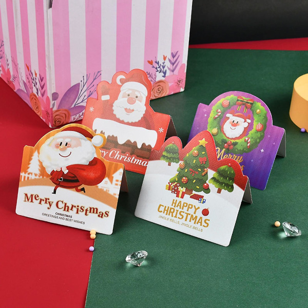 20 st gratulationskort Slätskrivande Julvälsignelsekort Festlig Cheer Nyårshälsningskort för vänner Familj