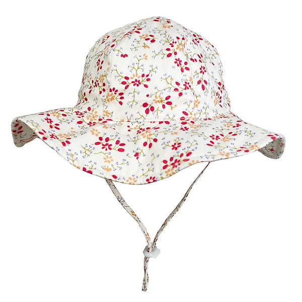 Dww-L-Girl Solhatt Justerbar Bred Brätte Solskydd UPF 50 för Baby Girl Boy Spädbarn Barn Småbarn Unisex