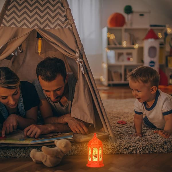 Juledekorasjon Julelykt Lysestake Lampe Nattvinddekorasjon Natt
