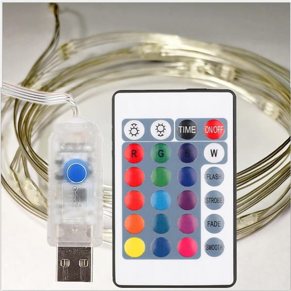 10M 100LED gardinlys 8 moduser plugg i vindusgardin lyskjede（A）