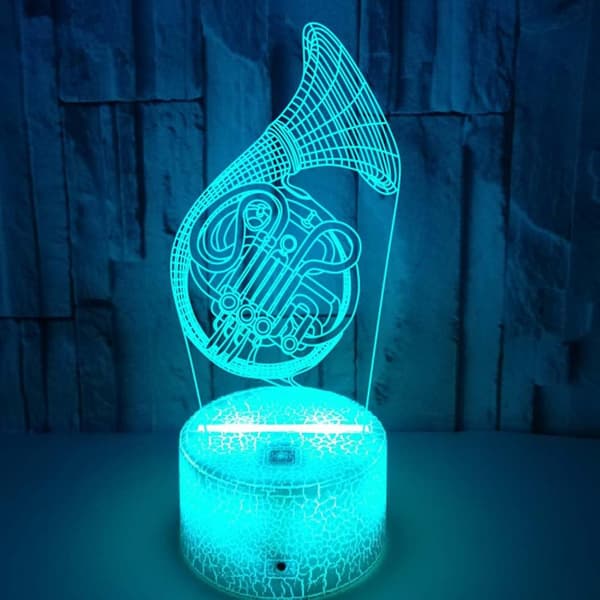 3D Lampe Illusjon Nattlys Dimbar 16 Farger