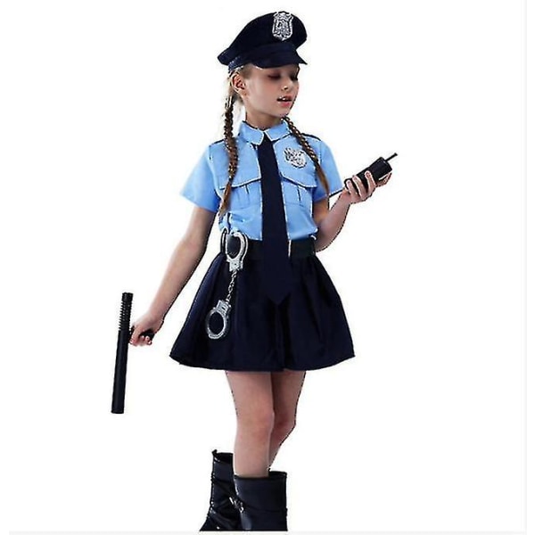 Tjejpolisens Halloween-dräkt innehåller endast kostym120 147c | Fyndiq