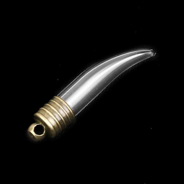 3x 10st Bulk Tomma Glas Chili Flaskor Berlock Önskeflaska Hänge Konst Hantverk