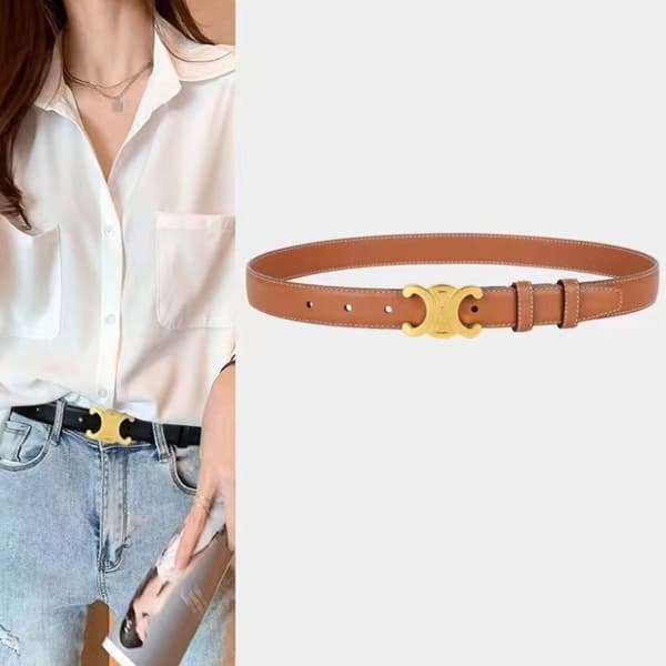 Dam bälte - all match jeans bälte - bälte orange