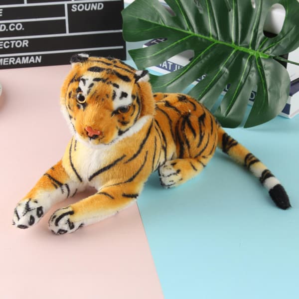 Simulerade tigerplyschleksaker Mini Tiger Heminredning för sovrum vardagsrum
