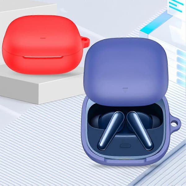 Silikonskyddsfodral för Soundcore Liberty 5 hörlurar, stötsäkert Red