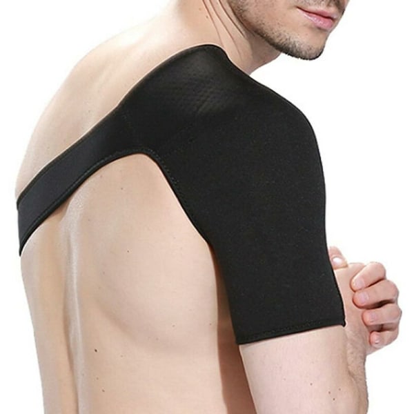 Axelbandage axelledsbandage stödbandage sportbandage axelskydd, justerbar, höger axel för män