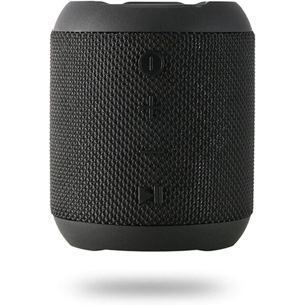 Bärbar Bluetooth högtalare, 5w vattentät Bluetooth högtalare HD Audio, Dual Driver Bluetooth 5.0-högtalare, 360 graders ljudeffekt - svart
