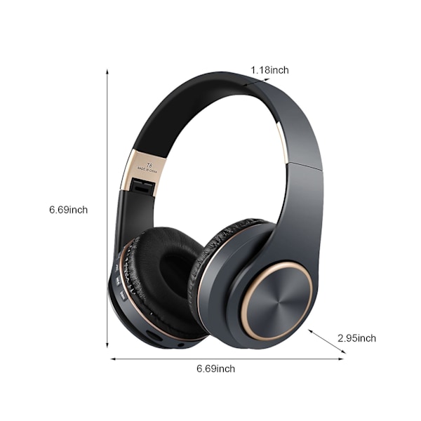 Langattomat Bluetooth-kuulokkeet, subwoofer, Bluetooth 5.1, matkapuhelin, tietokonepeli, musiikki, urheilupelikuulokkeet GY