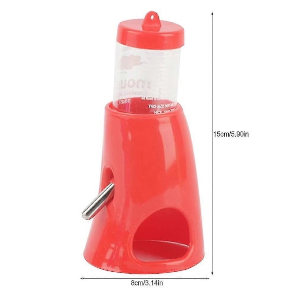 Husdjursvattenflaska 2-i-1 med bas, 80 ml