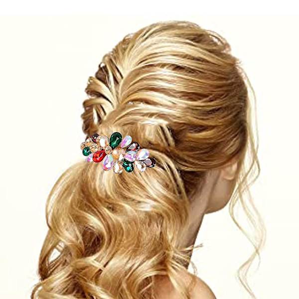 Luksuriøst smykkedesign hårnål Rhinestone hårspænde klip, også perfekte morsdagsgaver til mor