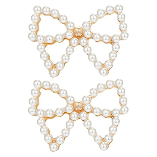1 par Dame Øreringe Buesløjfer Øreringe Stud Øreringe Buesløjfe Øreringe Mode Øreringe Smykker（1.70X1.20X0.50CM，Hvid）