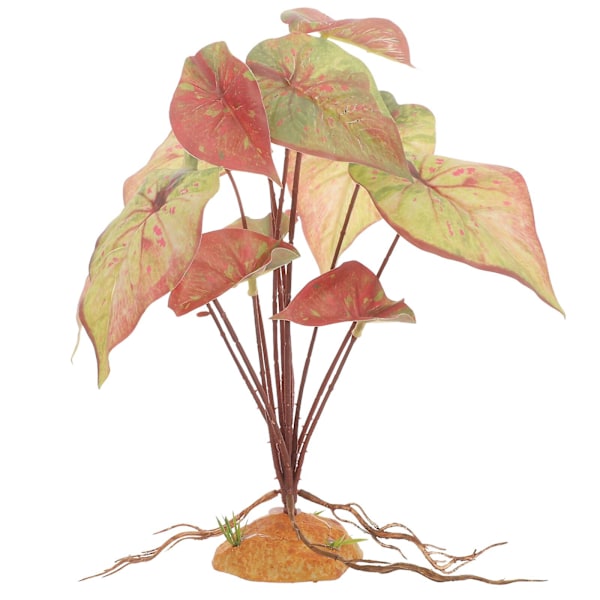 Akvarieväxt Dekoration Akvarium Landskapsmodell Plastväxt Modell Akvariedekoration（25X15cm，Som Visas）