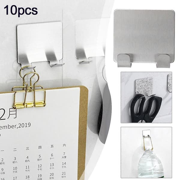 Bruseholdere til indvendig brusebad Razor Holder Rustfrit stål Brusekrog Hanger Krog（Som vist）