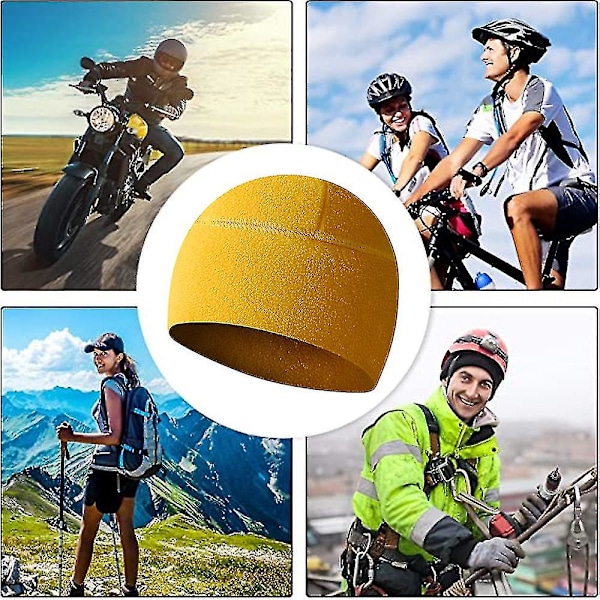 Vinter Fleece Cykel Hjelm Liner Cykling Cap（Style4）