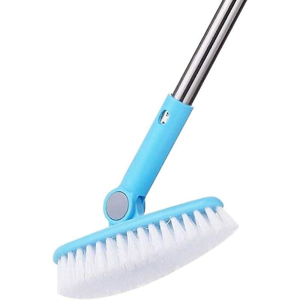 Rotating Cleaning Brush for Bathroom, Tub & Shower, Tile & Grout - 7cm Wide - 90cm Long - Indoor Handle & Kitchen - Cleaning Brush -