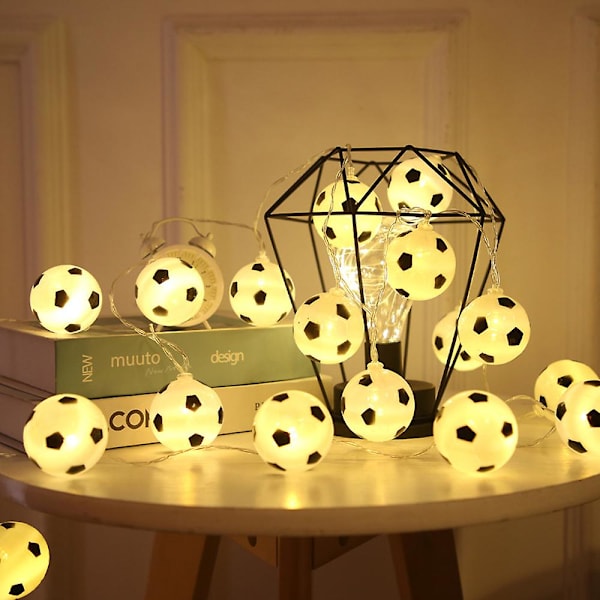 3m LED Fodbold Lyskæde Garland USB-drevet Fodbold Fe Lys til Hjemmefest
