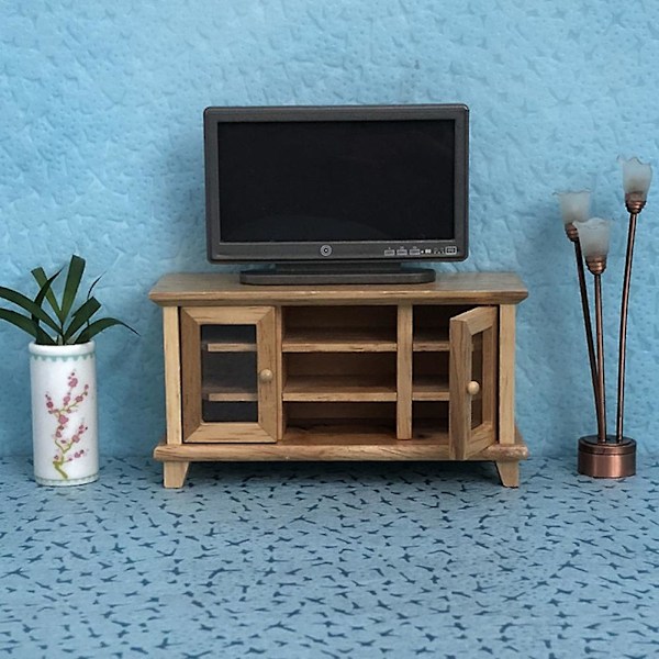 1:12 Moderne Miniatyr LCD TV Dukkehus Tilbehør Rom Møbler Leke