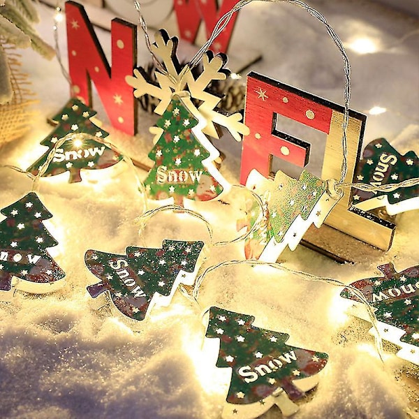 Batteridriven jultema lampa ljusslinga Pvc vattentät ljusslinga