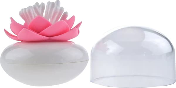 Bomullspinne Förvaring Tandpetshållare Bomullspinnehållare, 8,1 x 8,4 cm