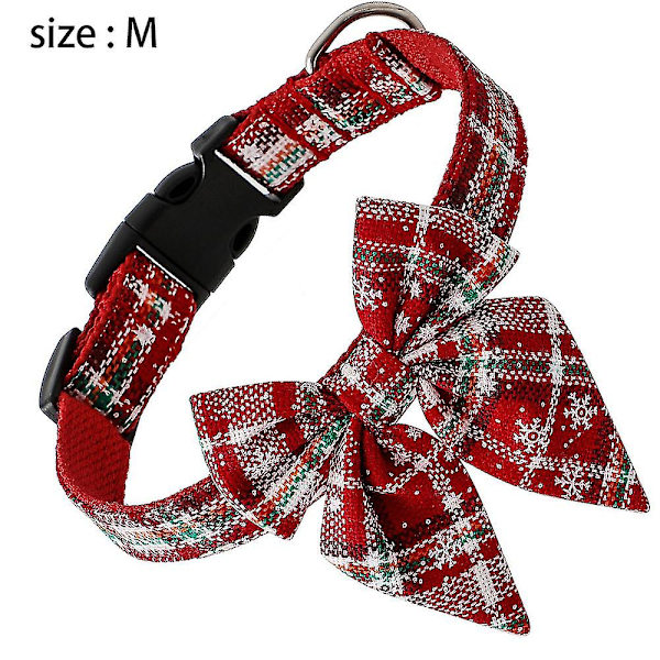 Koiran kaulustasolmio Buffalo Che Plaid joulu W lumikide lemmikkikaulustavihreä（Vihreä-L）