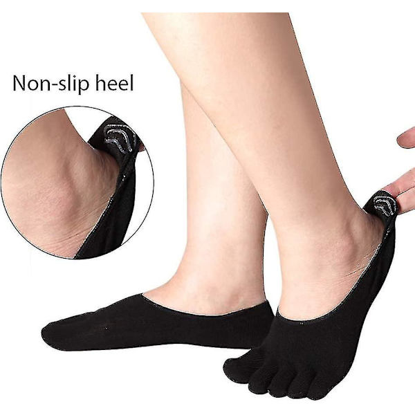 Dam No-Toe strumpor låga ankelstrumpor 4-pack