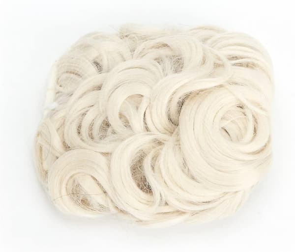 Kort krøllet Up Do snørebånd hestehale hårextensions hårstykker Scrunchy