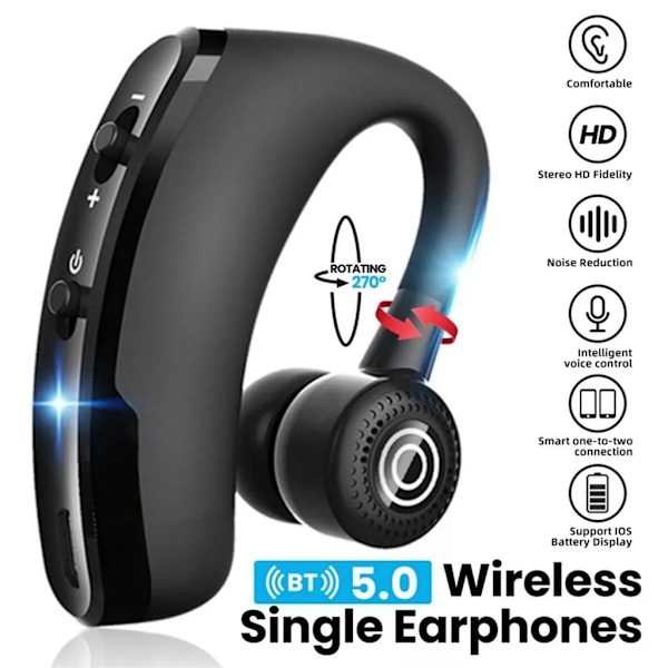 Bluetooth-kuulokkeet Hands-free Langaton Kuulokemikrofoni Melua Vaimentavat Kuulokkeet
