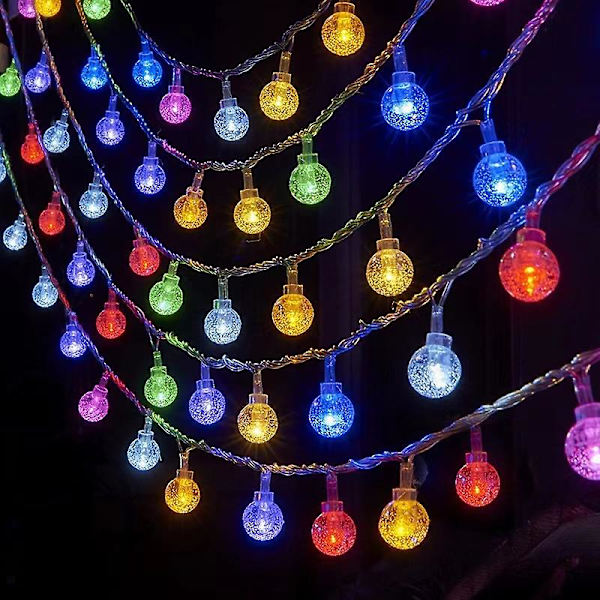 Ulkoilun aurinkokennovalosarja 12M 100 LED Lämmin valkoinen valosarja 8 tilalla Koristevalot