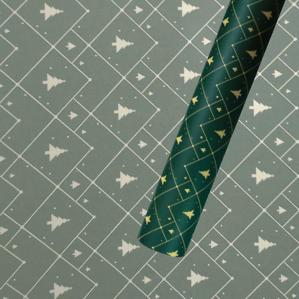 3 st 50*70cm 2021 julpapper bröllop grön dekoration presentpapper konstpapper kraft papper vellum papper origami papperNy 7