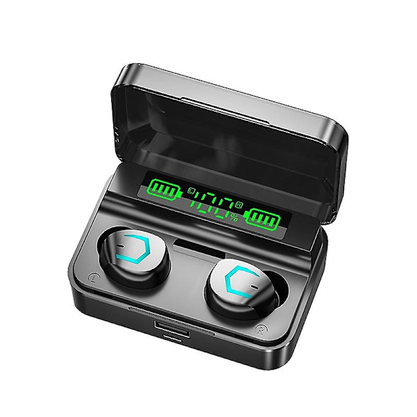 Tws Trådlösa Bluetooth Hörlurar Sport Löpning In-ear Headset Touch Control Handfree Öronproppar Brusreducerande Hörlurar Med Mic Och 2000mah Laddning