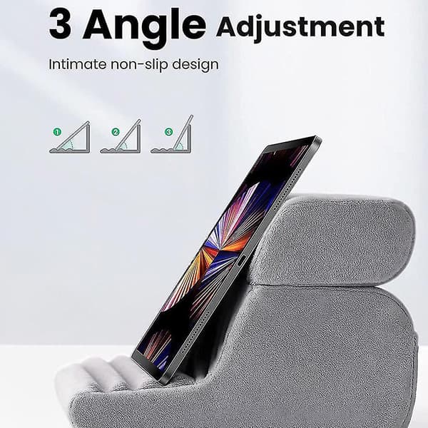 Pude Tablet Telefon Stativ til iPad Bog Bærbar Holder Support 3 Vinkler Seng Tablet Beslag
