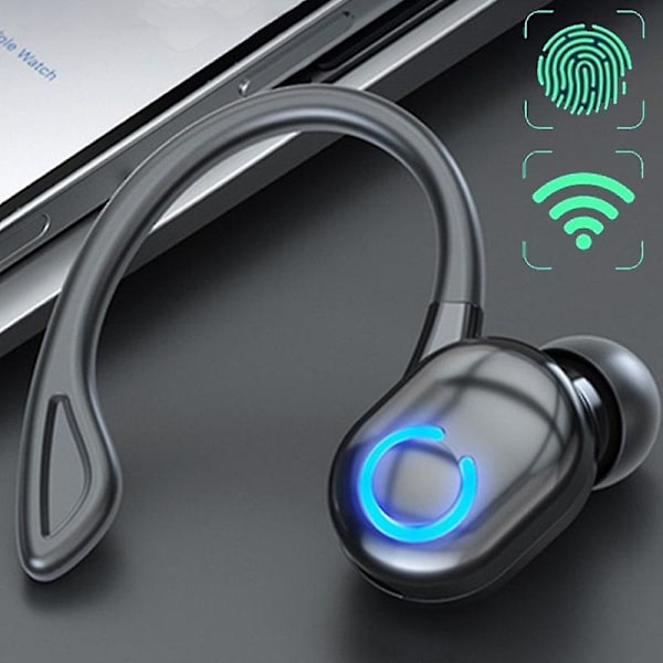 Enkel ørepropp True Wireless Earphone Bluetooth 5.2 Støydempende Hd Call Business Headset Lang Standby Vanntett Sport Hodetelefon For Smart Ph