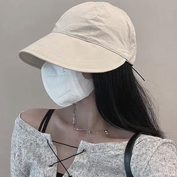 Solhatt solhatt damer solbeskyttelse strandhatt, sommerhatt bred solhatt (1-delt)