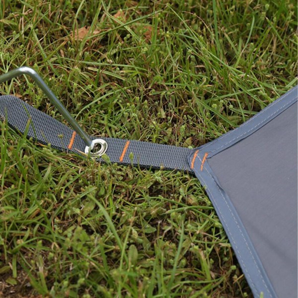 Tältfotspår Pu2000mm Utomhus Camping Tält Tarp För Mark 220x260cm（220x260cm，Grå）
