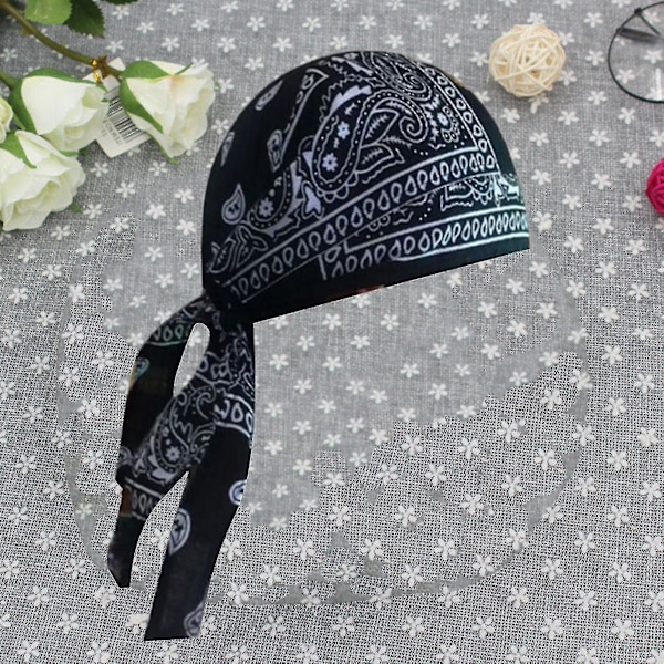 Turban Vuxen Män Paisley Mönster Motorcykel Wrap Biker Hatt Bandana Huvudduk Skalle Mössa