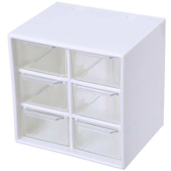 Avtagbar minilådhylla för dina kontorsmaterial och tillbehör - vitt rutnät 6