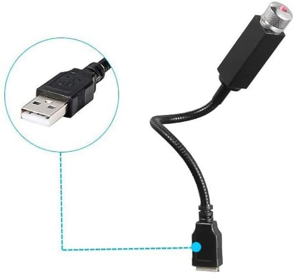 Natlys Projektor Stjernelampe Stjerne Nat LED USB-drevet Romantisk Lilla Blå