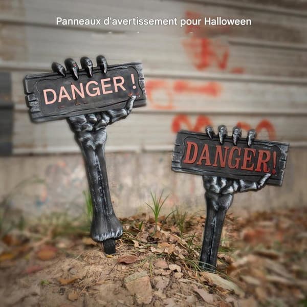 pc Halloween-skilt Hagedekorasjon Realistisk Skummelt