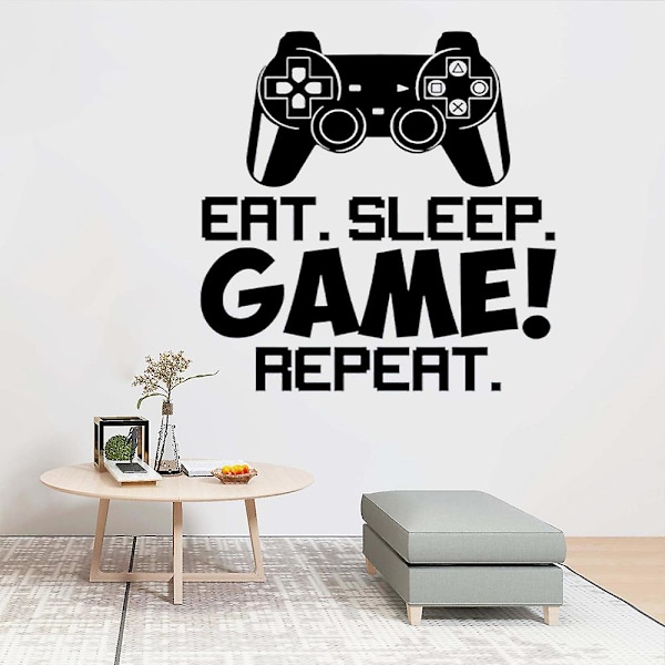 Enkel väggdekal GAME väggdekoration för badrum, vardagsrum, sovrum