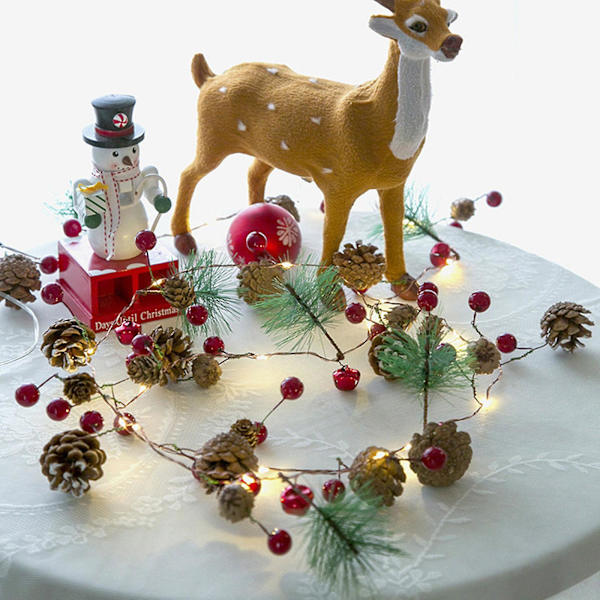 Julepynt Julelys Led Lys Streng Kobbertrådslampe Indendørsbelysning