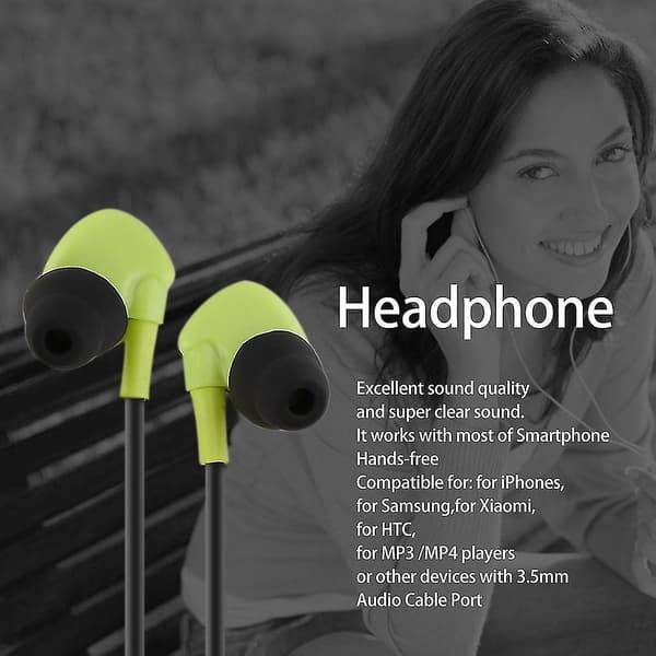 Trådbundna öronsnäckor hörlurar stereo super bas headset vattentäta hörlurar