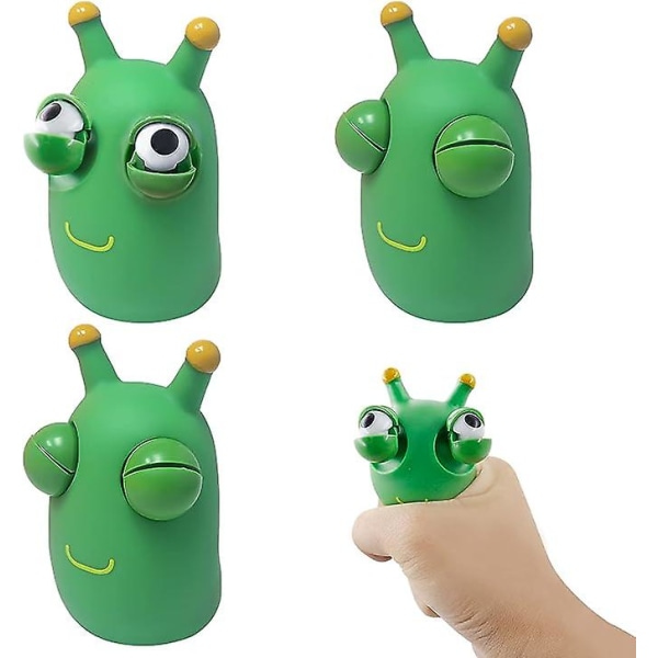 3-pack med squeeze leksaker, bedårande Pop Eyes Squeeze Toy, Skrivbords Squeeze Stress Toy, Mini Soft Squeeze Toy, Pop Eyes Squeeze Toy